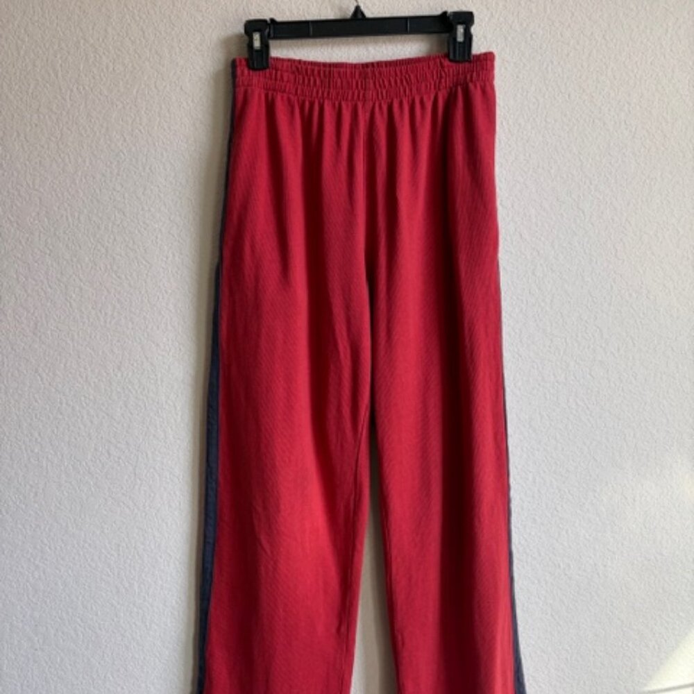 Brandy Melville Anastasia Side Stripe Wide Leg Sweatpants Cotton Streetwear Y2K
